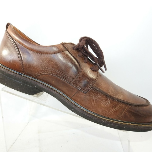 Ecco Size 12 M Brown Leather Casual Mens R4B18 main image 3